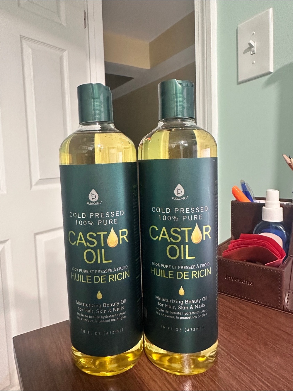 Pure Castor Oil Hair & Skin Treatment - 16 fl oz (Green)